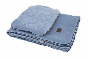 Kocyk Welurowy z poduszką Royal Baby Denim Sleepee