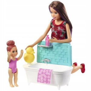 Barbie Skipper Zestaw Lalka Opiekunka Mattel