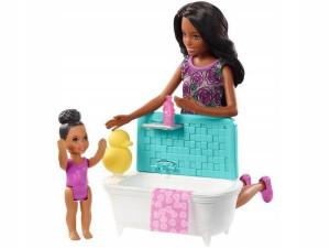Barbie Skipper Opiekunka Kąpiel Z Bąbelkami Mattel