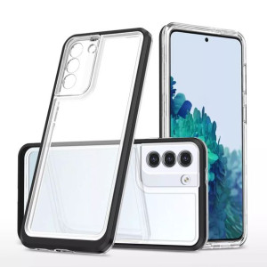 Clear 3in1 etui do Samsung Galaxy S22+ (S22 Plus) żelowy z ramką czarny