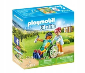 Pacjent na wózku inwalidzkim 70193 4+ Playmobil