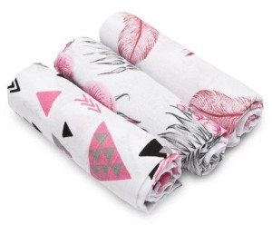 Sensillo Pieluszki Muślinowe 3szt Pieluchy Pink