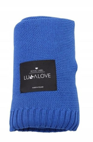 Bambusowy Koc 80x100cm Royal Navy Blue Lullalove