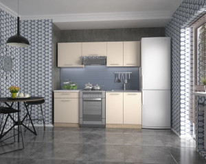 Marija 200/kuchnia Zestaw/szafka+blat+front Wanilia