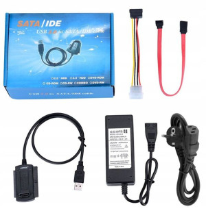Adapter Dysk Ata Ide 2.5 3.5 Sata Usb 2,5a Zasilac