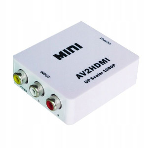 Konwerter sygnału 3 Cinch RCA 1080 do HDMI adapter