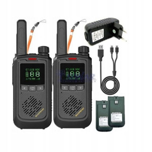 2x Krótkofalówka Baofeng BF-T17 walkie talkie + FM
