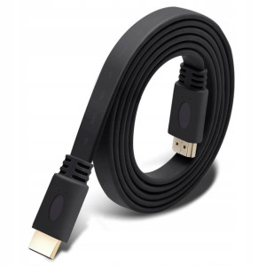 Kabel HDMI-HDMI 3D 4K full HD v1.4b 0,5 m płaski