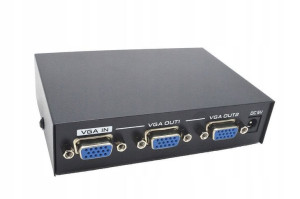 Splitter Rozdzielacz VGA 1 x 2 Monitory FullHD