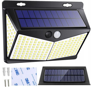 Lampa Solarna Z Czujnikiem Ruch I Zmierzchu 208led