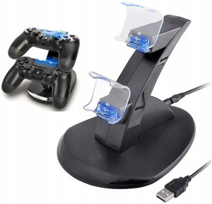 Ładowarka Stacja dokująca 2 x pad PS4 kontroler