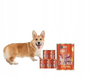 John Dog mokra karma pumpkin królik jagnię 6x400 g