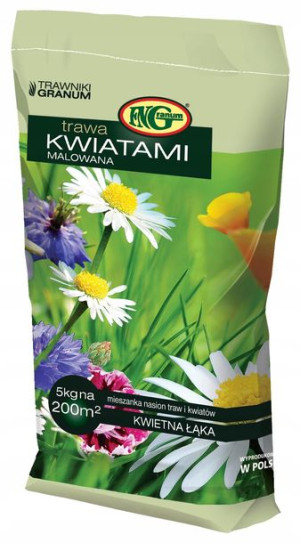 Trawa Z Kwiatami Ozdobna Kwiatowa Ogrodowa 5kg