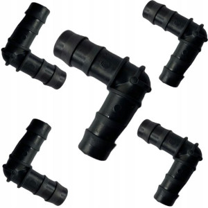 Kolano Kolanko Do Linii Wtyk Na Wąż 16mm 10 Sztuk