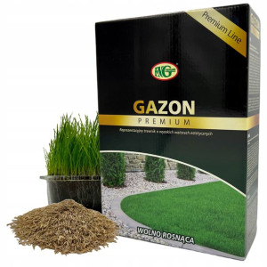 TRAWA Wolno Rosnąca Gazonowa Premium 1kg OZDOBNA