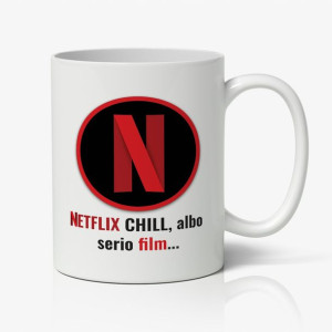 Kubek Z Nadrukiem Śmieszny Prezent Netflix Chill 1