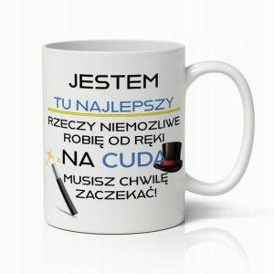 Kubek Biały Śmieszny Prezent Najlepszy Do Pracy