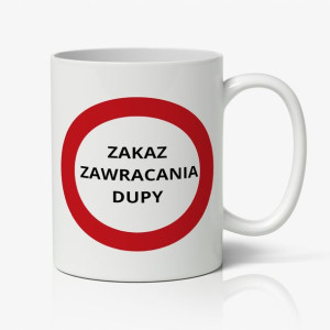 Kubek Biały Nadruk Śmieszny Prezent Do Pracy 01