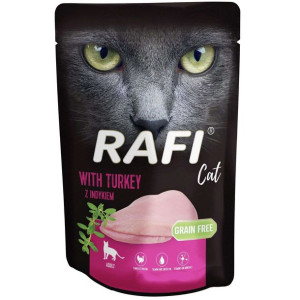 Rafi Cat Mokra Karma dla Kota Kotów z Indykiem 100g
