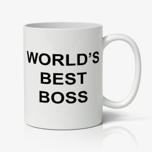 Kubek biały dla fana The Office WORLD'S BEST BOSS