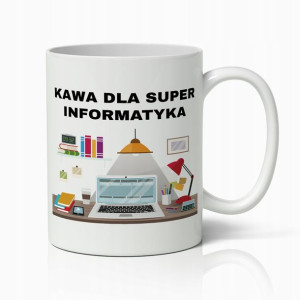 Kubek Biały Prezent Dla Super Informatyka Do Pracy