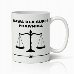 Kubek Biały Prezent Dla Super Prawnika Do Pracy