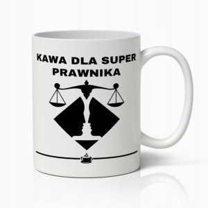 Kubek Biały Prezent Dla Super Prawnika Do Pracy