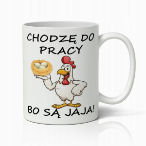 Kubek Biały Z Nadrukiem Śmieszny Prezent Do Pracy