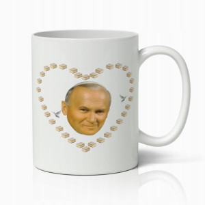 Kubek Papież Serce Kremówka Jan Paweł Walentynki 1