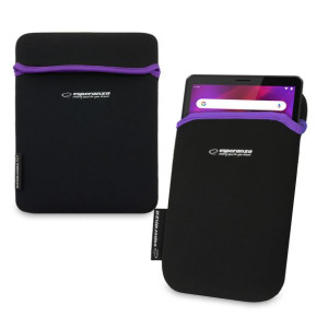 Esperanza ochronne etui z neoprenu na tablet 9.7" czarno fioletowe