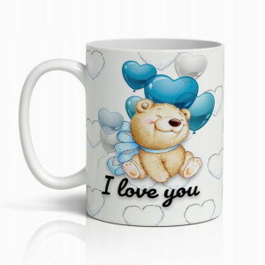Kubek Super Prezent Na Walentynki Miś I Love You 8