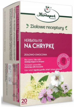Herbata ziołowa NA CHRYPKĘ ekspresowa Herbapol 40g