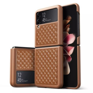 Dux Ducis Venice skórzane etui do Samsung Galaxy Z Flip 3 brązowy