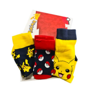 Oficjalne skarpetki Pokemon dla dorosłych (zestaw 3 sztuk)