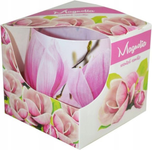 Świeca zapachowa w szkle_wiosenna MAGNOLIA