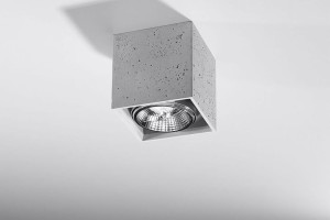 Valde lampa sufitowa 1-punktowa beton Sollux