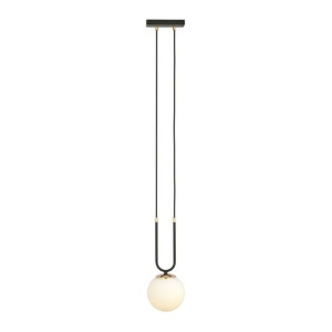 Glam lampa wisząca 1-punktowa czarna/biała 1112/1