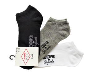 Skarpetki stopki LEE COOPER 3Pak mix kolor R.43/46