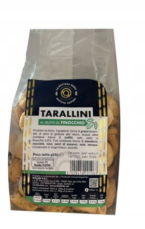 Tarallini AL FUSTO DI FINOCCHIO ciastka 250g