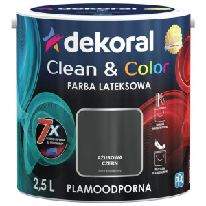 Farba Clean&Color Ażurowa Czerń 2,5L Dekoral