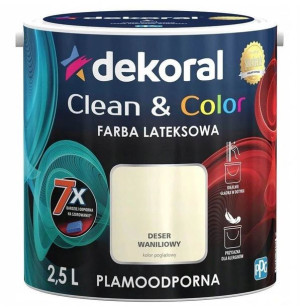 Farba Clean&Color Deser Waniliowy 2,5L Dekoral