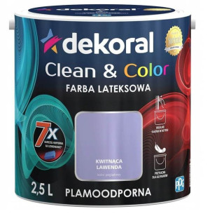Farba Clean&Color Kwitnąca Lawenda 2,5L Dekoral