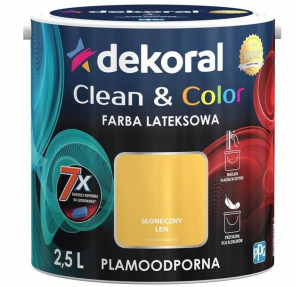 Farba Clean&Color Słoneczny Len 2,5L Dekoral