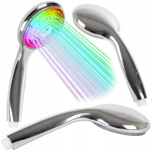 Słuchawka Prysznicowa Chromowana Natryskowa - Kolory Rgb