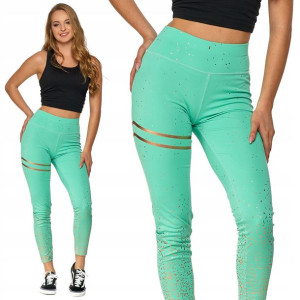 Moraj Legginsy Sportowe Damskie 1600-001 mint XS/S