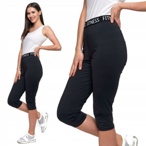 Moraj Legginsy Sportowe 3/4 napis 2200-001 S/M