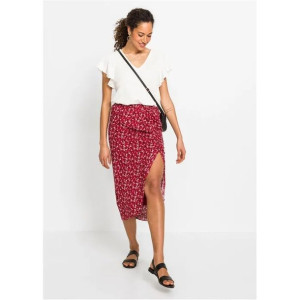 Spódnica Midi W Kwiaty Z Rozcięciem 42-44 924076