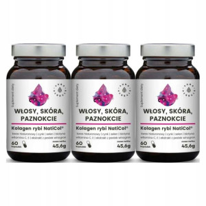 3 x Kolagen Rybi NatiCol 60Kaps Aura Herbals