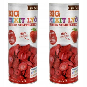 2x Duża Chrupiąca Truskawka (Liofilizowane) 100g