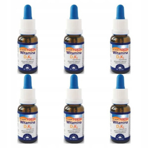 6 x Witamina D3 K2 Forte 20ml - Dr Jacobs